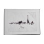 Painting Gift Decor White Black Particleboard City 81,5 x 3 x 121 cm (3 Units)