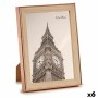 Cadre photo Gift Decor Marron Cuivre verre polypropylène (6 Unités)