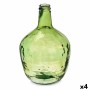 Decorative bottle Gift Decor Green Smooth 4 L 17 x 29 x 17 cm Decoration (4 Units)
