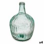 Bouteille décorative Gift Decor Transparent Rayures 4 L 19 x 30 x 19 cm 16 x 29,5 x 16 cm Décoration (4 Unités)
