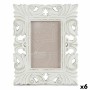 Cadre photo Gift Decor Blanc Bois MDF Bois d'eucalyptus (6 Unités)