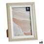 Photo frame Gift Decor White Beige Glass Crystal polystyrene Plastic (6 Units)