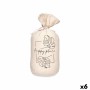 Support de porte Gift Decor Happy Place Tissu 13 x 26 x 13 cm Sac (6 Unités)