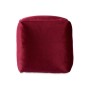 Pouffe Gift Decor Maroon polystyrene Velvet (4 Units)