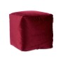 Pouffe Gift Decor Maroon polystyrene Velvet (4 Units)