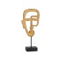 Decorative Figure Gift Decor Golden Face 19,5 x 38 x 10,5 cm (4 Units)
