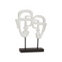 Figurine Décorative Gift Decor Blanc Visage 27 x 32,5 x 10,5 cm (4 Unités)