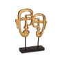 Decorative Figure Gift Decor Golden Face 27 x 32,5 x 10,5 cm (4 Units)