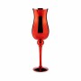 Candleholder Gift Decor Red Crystal 13,5 x 4,5 x 13,5 cm 13,5 x 45 x 13,5 cm (6 Units)