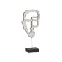 Decorative Figure Gift Decor Silver Face 19,5 x 38 x 10,5 cm (4 Units)