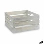 Boîte Décorative Gift Decor Blanc Bois Peuplier Bois de peuplier (9 Unités)
