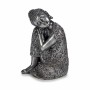 Decorative Figure Gift Decor Silver Buddha Sitting 20 x 30 x 20 cm (4 Units)