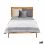 Reversible Bedspread Gift Decor Blue White Grey 240 x 260 cm 260 x 0,3 x 240 cm Hexagonal (6 Units)