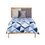 Reversible Bedspread Gift Decor Blue White 180 x 260 cm 260 x 0,3 x 180 cm (6 Units)