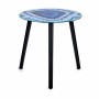 Table d'appoint Gift Decor Bleu Noir 40 x 41,5 x 40 cm Marbre (4 Unités)