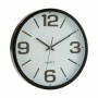 Wall Clock Gift Decor White Black Crystal Plastic 40 x 40 x 5 cm 40 x 5 x 40 cm (6 Units)