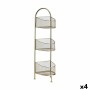 Shelves Gift Decor Golden Metal 21,2 x 97 x 28,5 cm (4 Units)