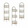 Shelves Gift Decor Golden Metal 21,2 x 97 x 28,5 cm (4 Units)