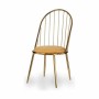 Chair Gift Decor Golden Mustard Polyester Iron 48 x 95,5 x 48 cm Bars (2 Units)