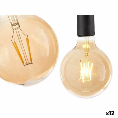 Lampe LED Gift Decor Transparent 4 W E27 12,5 x 17,5 x 12,5 cm Vintage 12 Unités