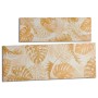 Canvas Gift Decor Golden Leaf of a plant 90 x 30 x 1,5 cm (12 Units)