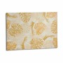 Canvas Gift Decor Golden Leaf of a plant 120 x 80 x 2,5 cm (4 Units)