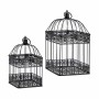 Cage décorative Gift Decor Noir 18 x 35 x 18 cm 14 x 14 x 29 cm Lot (4 Unités)