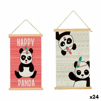 Wall Decoration Gift Decor Panda bear 1 x 54 x 33 cm (24 Units)