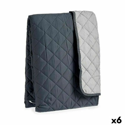 Housse de canapé Gift Decor Gris Gris foncé 290 x 200 x 0,5 cm Rembourré (6 Unités)