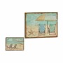 Toile Gift Decor Plage 70 x 3 x 50 cm (4 Unités)