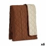 Housse de canapé Gift Decor Marron Beige 290 x 200 x 0,5 cm Rembourré (6 Unités)