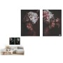 Canvas Gift Decor Canvas 50 x 3,5 x 70 cm 70 x 50 x 1,5 cm Lady (6 Units)