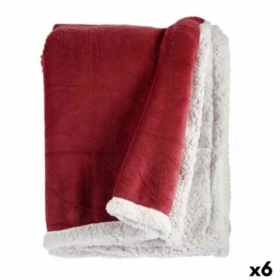 Couverture Gift Decor Blanc Rose foncé 130 x 1 x 170 cm (6 Unités)