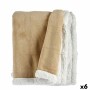 Blanket Gift Decor White Beige 130 x 1 x 170 cm (6 Units)