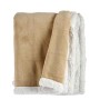 Couverture Gift Decor Blanc Beige 130 x 1 x 170 cm (6 Unités)
