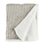 Blanket Gift Decor White Grey 200 x 150 x 1,5 cm (6 Units)