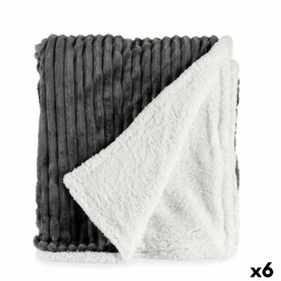 Blanket Gift Decor Grey 200 x 150 x 1,5 cm (6 Units)