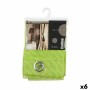 Curtain Gift Decor Green 140 x 260 cm Grille (6 Units)