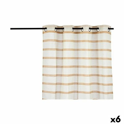 Curtain Gift Decor Brown 140 x 0,1 x 260 cm Stripes (6 Units)