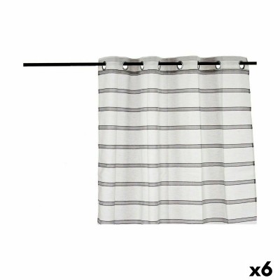 Curtain Gift Decor Grey 140 x 0,1 x 260 cm Stripes (6 Units)