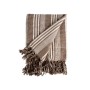 Multipurpose throw Gift Decor White Beige 235 x 205 cm Stripes (8 Units)
