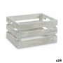Boîte Décorative Gift Decor Blanc Peuplier Bois de peuplier (24 Unités)