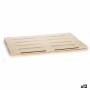 Plateau apéritif Gift Decor Marron Bois 40 x 2 x 60 cm (12 Unités)
