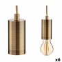 Ceiling Light Gift Decor Golden 60 W (6 Units)