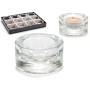 Bougeoir Gift Decor Transparent verre 7 x 3,5 x 7 cm (12 Unités)