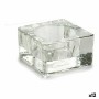 Bougeoir Gift Decor Transparent verre 6 x 3 x 6 cm (12 Unités)