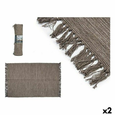 Carpet Gift Decor Brown 120 x 80 x 1 cm 10 x 40 x 10 cm (2 Units)