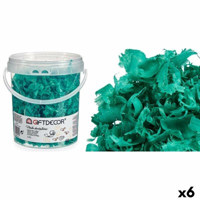 Decorative Shavings Gift Decor Turquoise 1,4 L (6 Units)