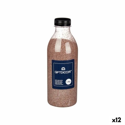 Decorative Sand Gift Decor Brown 1,2 kg 7,5 x 21,8 x 7,5 cm (12 Units)