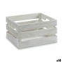 Boîte Décorative Gift Decor Blanc Bois Peuplier Bois de peuplier (18 Unités)